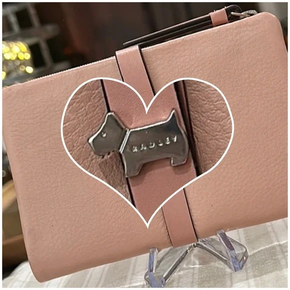 Authentic Radley London West View Medium Bifold Leather Wallet in Pink 🩷 - Picture 13 of 16